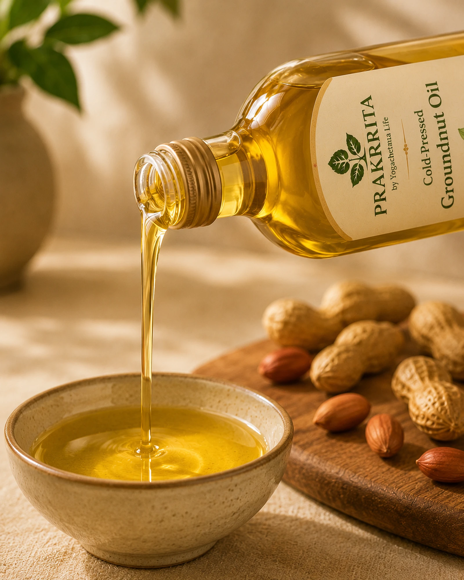 PRAKRRITA Cold-Pressed Groundnut Oil